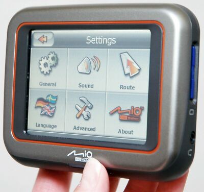 Mio DigiWalker C220 Car Portable GPS Navigator System 3.5'' US Map TeleAtlas SD 