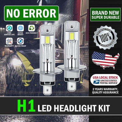 CANBUS H1 LED Headlight Bulbs Kit Super Bright White For Audi TT Quattro 2000-06