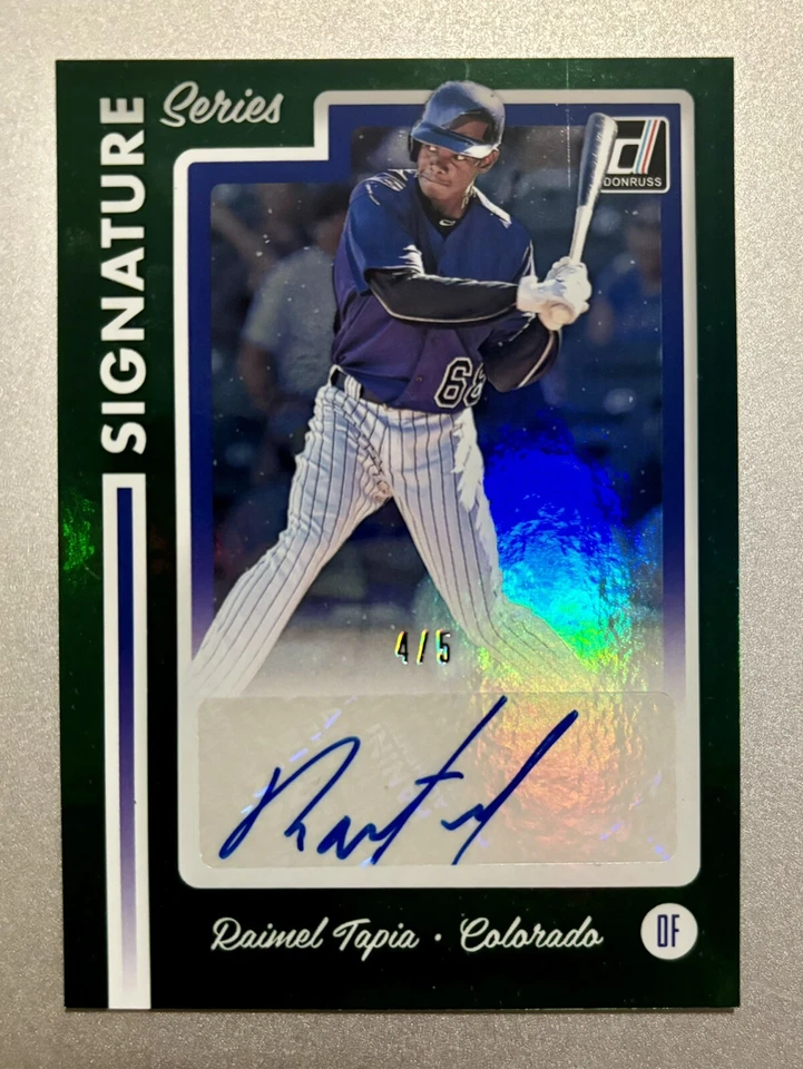 **4/5** Raimel Tapia 2017 Panini Signature Series Rookie Auto Rockies Foto 3 de 4