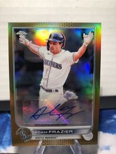 2022 Topps Chrome ADAM FRAZIER Gold Refractor AUTO /50 Seattle Mariners