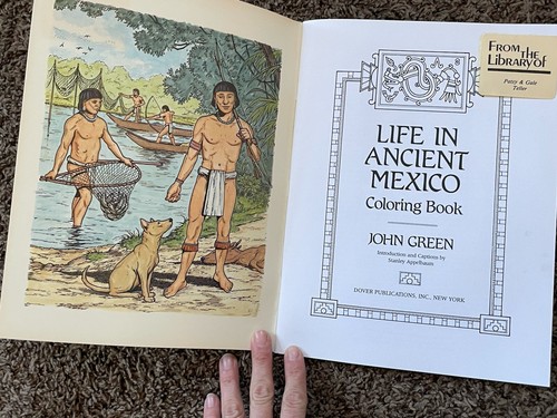 Life in Ancient Mexico Coloring Book (Dover History Coloring Book) - GOOD - Foto 7 di 8
