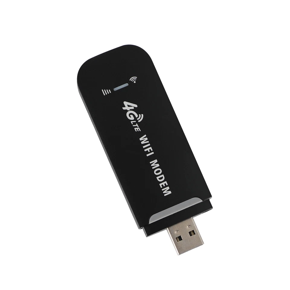 Sansfil Débloqué 4G-LTE Mobile Haut Débit WiFi Routeur Modem USB Dongle Noir FR - Photo 4/4