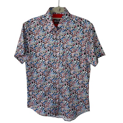 Wil Stiles Shirt Mens Small Button Front Cotton Limited Edition Palm Springs
