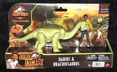 MATTEL✨JURASSIC WORLD DINO ESCAPE DARIUS & BRACHIOSAURUS NEW IN