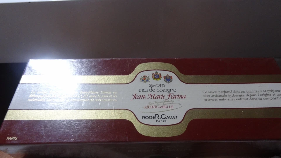 ROGER & GALLET Coffret vintage 3 savons x 100 g J-Marie Farina SOUS BLISTER NEUF - Photo 2/4