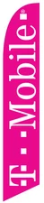 T-mobile Pink Feather Banner Swooper Flag - Advertising FLAG ONLY -