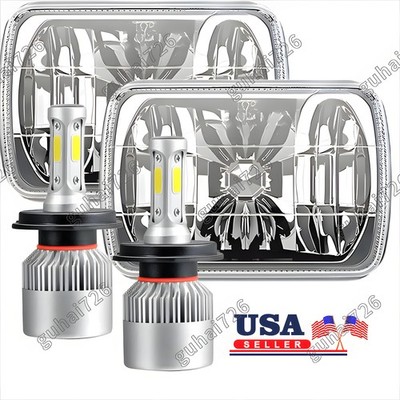 7X6 5X7 Inch Square LED Headlight For Chevy Chevette 1979-1987 H6054 H6014 H5054