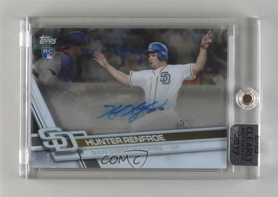 2017 Topps Clearly Authentic Auto Hunter Renfroe #CAAU-HR Rookie Auto RC 0c6