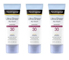 3Pk -5oz  Neutrogena Ultra Sheer Dry Touch Sunscreen Lotion SPF 30 