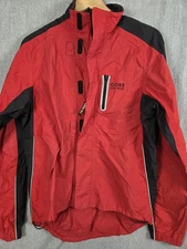 Gore Bike Wear Men’s M Gore Tex Packlite Shell Cycling Jacket Red Black Pockets
