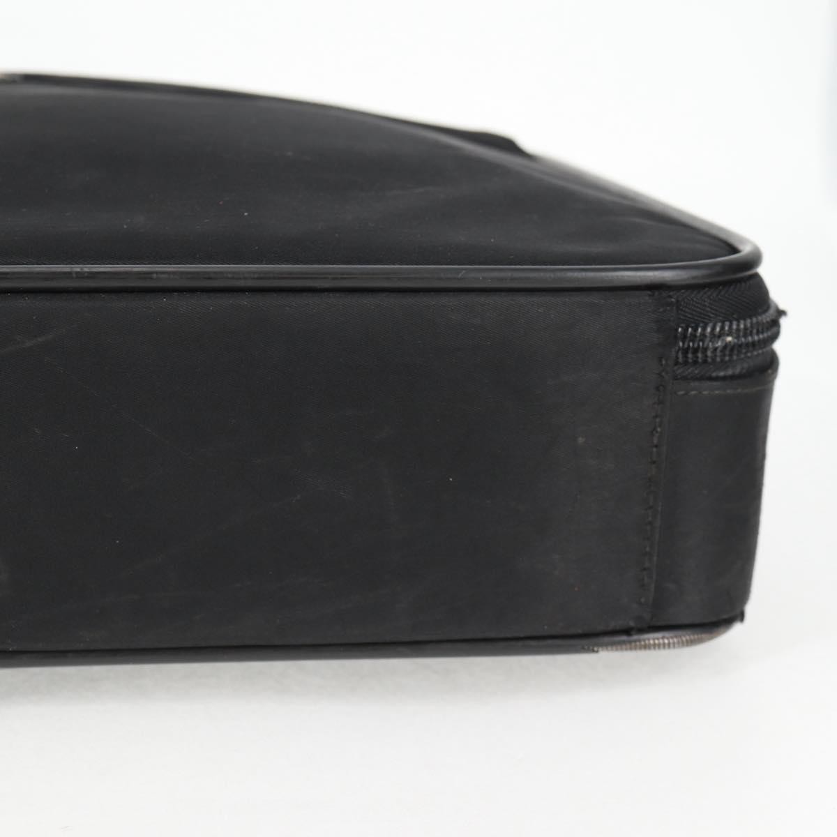 PRADA Hand Bag Nylon Leather 2way Black Silver Auth bs28384 thumbnail 17