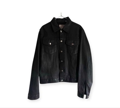 Helmut Lang 1999 Wax Coated Denim Jacket M Vintage Men's Outerwear