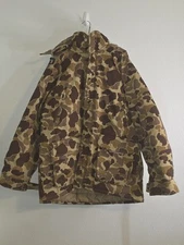 VTG Mount'n Prairie Flyway Camo Frogskin Duck Hunting Jacket Coat Camouflage XL