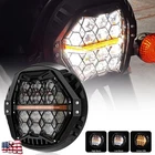 7'' Motorcycle LED Headlight DRL for Harley Road King Street Glide Electra Glide