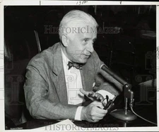 1954 Press Photo Kenneth B. Keating at Senate Rules Committee in Washington