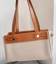 Hermes Herbag Cabas PM Shoulder Tote Bag Ecru Beige Bag handbag 