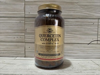 Solgar Quercetin Complex with Ester-C Plus 100 Vegetarian Capsules 6/2027