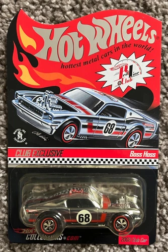 Hot Wheels RLC 2008 Ltd. Ed. Club Car Boss Hoss Chrome W/ Button 3282/4000