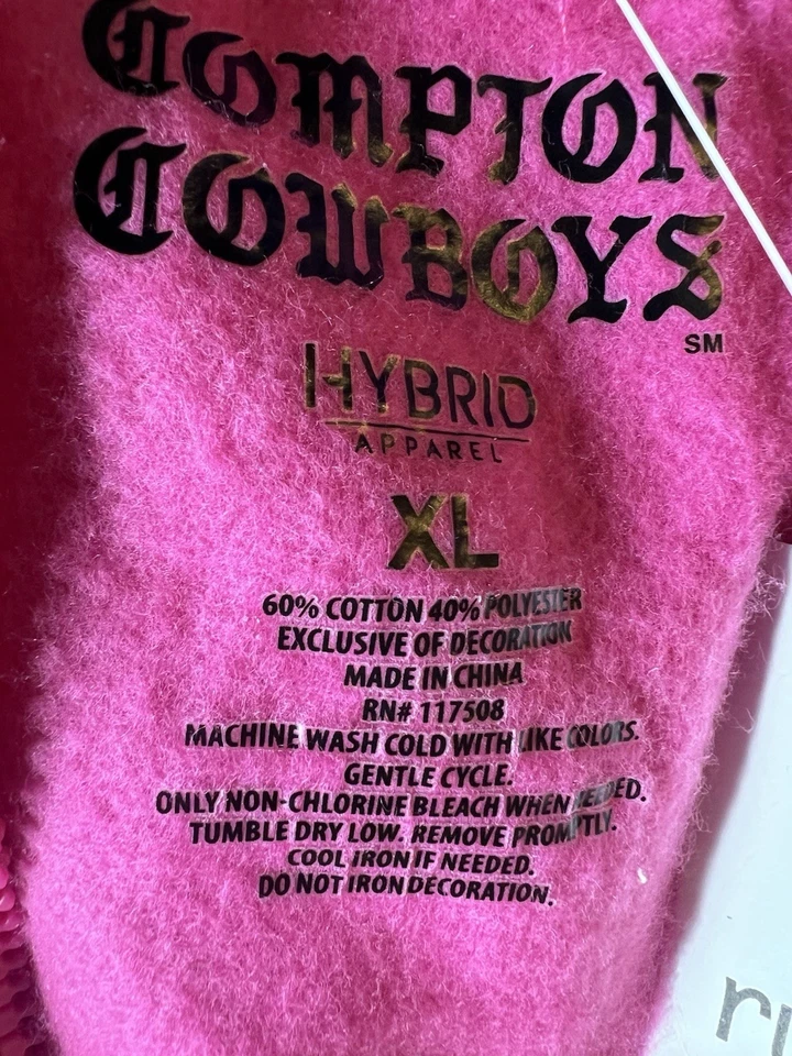 Rue21 Compton Cowboys Crop Top Sudadera con Capucha XL Ropa Híbrida Rosa Caliente Nuevo Con Etiquetas Foto 2 de 4