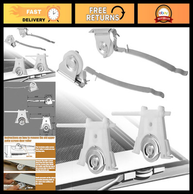 Upper + Lower Sliding Screen Door Rollers Replacement Kit Combo Fit Andersen