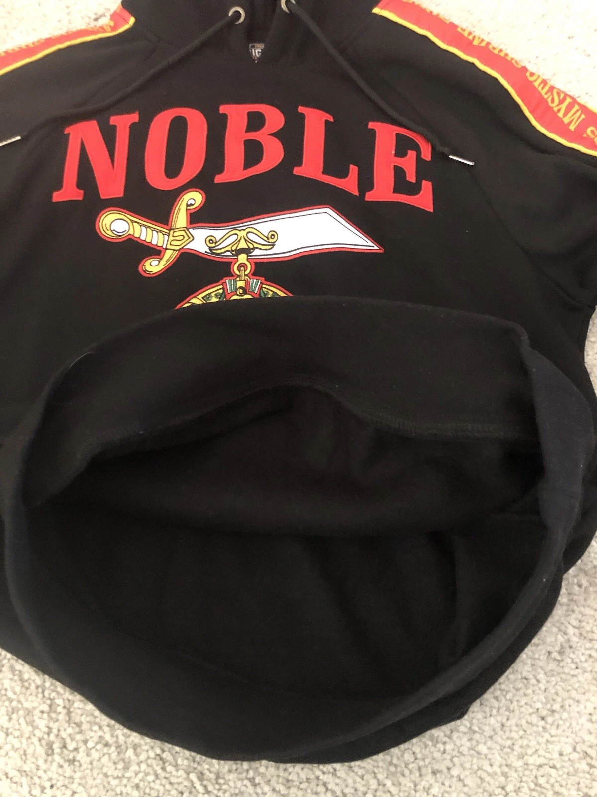 Noble Shrine Fraternity Pullover Hoodie Noble Shriner Masonic Hoodie Size Medium - product detail image 6