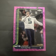 Jason Myers 2025 Topps Chrome Purple Refractor #216/250