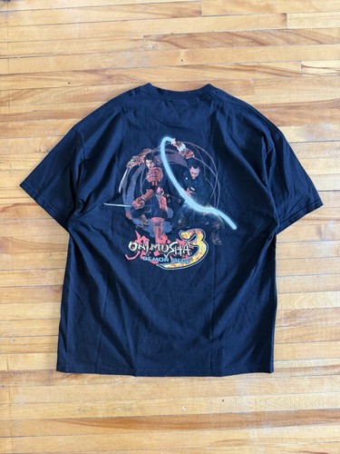 Vintage 2004 ONIMUSHA 3: Demon Siege PS2 Gaming T-Shirt Capcom Promo Y2K XL