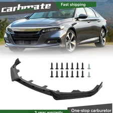 3pcs Glossy Black Front Bumper Lip Spoiler Splitter For Honda Accord 2021 2022