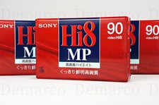 SONY Hi8 MP Video Tape 90 mins New + Sealed Made in Japan GENUINE 
