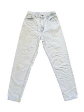 Vtg Levi's 551 Relaxed Fit Tapered Jeans Womens 8 M Light Wash High Rise USA 90s