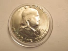 1953 S Franklin Half Dollar, Unc. w/capsule