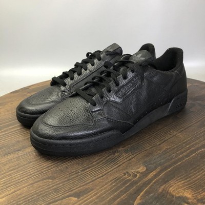 Adidas Continental 80 Shoes Mens Size 13 Black Leather Low Top