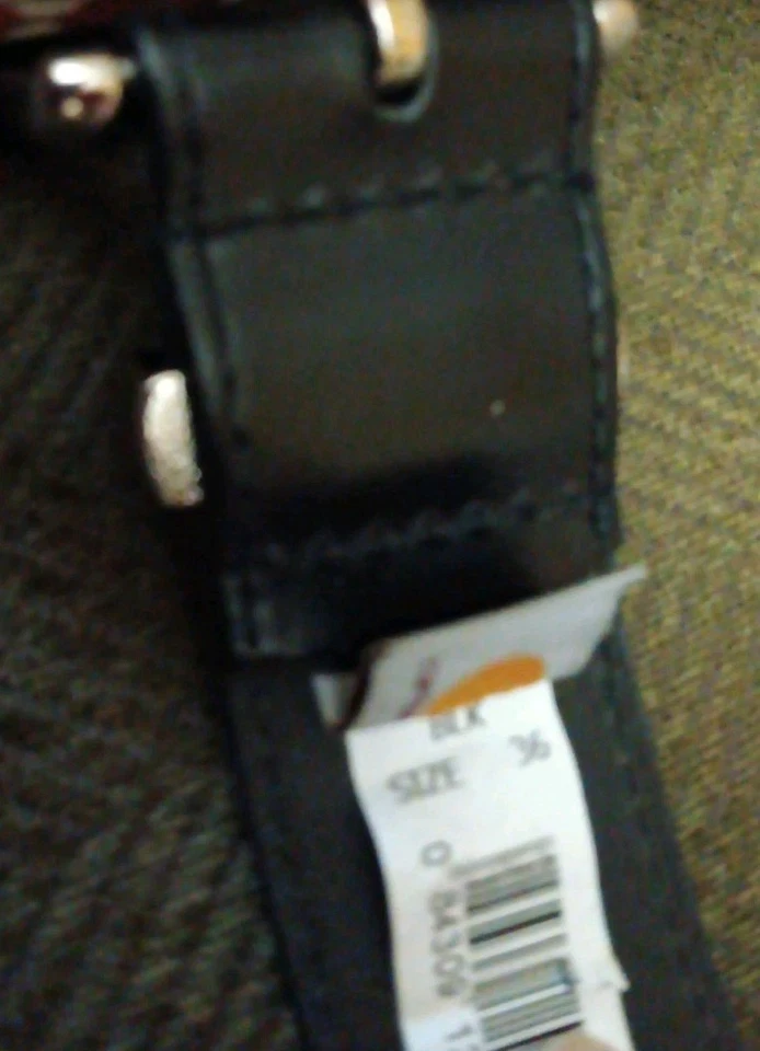 Cinturón con hebilla de caja de cuero negro bruñido Carhartt para hombre 36 Foto 3 de 4