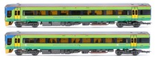 BACHMANN 'OO' GAUGE 31-516 CENTRAL TRAINS GREEN CLASS 158 2 CAR DMU LOCOMOTIVE