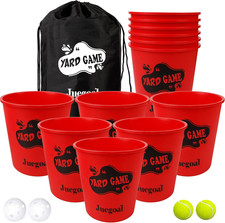 Outdoor Giant Yard Pong Game Set Outdoor Toss Game Throwing Game for Beach, Camp