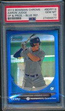 PSA 10 AARON JUDGE 2013 Bowman Chrome BLUE REFRACTOR/#99 Rookie Card RC GEM MINT