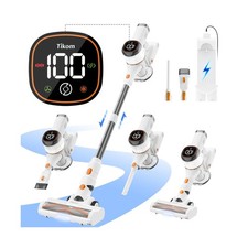 Tikom V500 Cordless Vacuum Cleaner for Home, 40000Pa/450W Stick Vacuum with L...