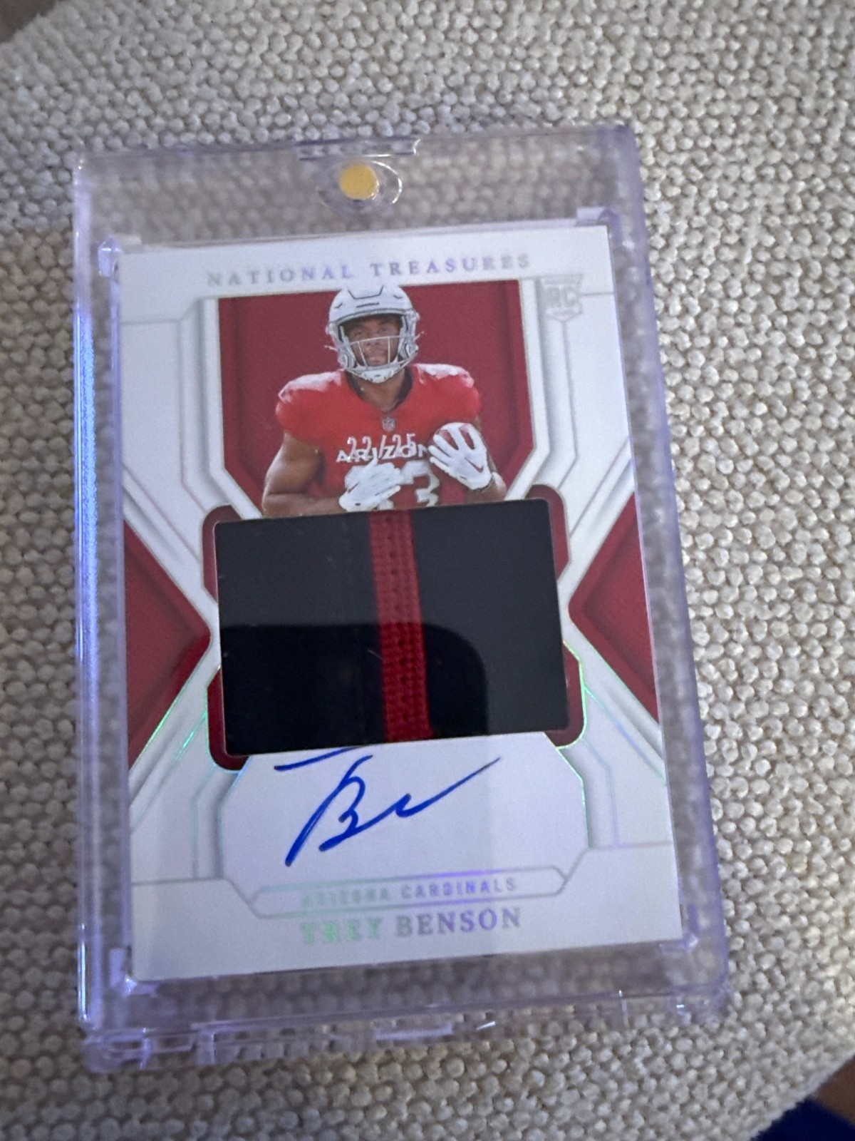 Trey Benson Panini National Treasures #174 Base
