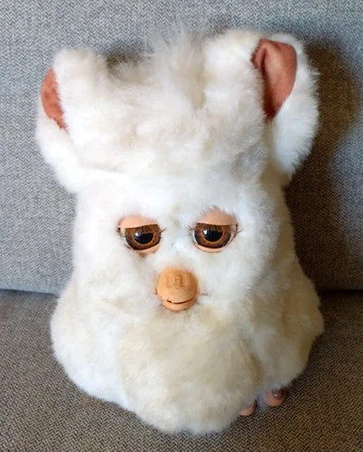 Furby Emoto Tronic 2005 Marshmallow 59294 Tiger Hasbro Vintage 21cm