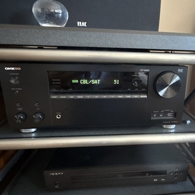 Onkyo TX-RZ610 A/V Receiver Black HDMI Audio Setup Mic Inputs | eBay