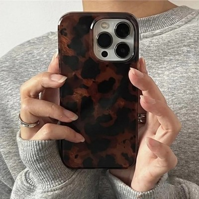 Retro Amber Texture Case für Apple iPhone 17 16 15 14 13 12 11 Pro Max Plus Air