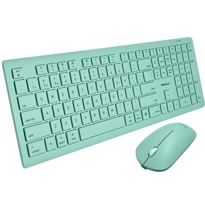 Macally Wireless Keyboard and Mouse Combo for Mac mini/Pro, iMac, MacBook, iP...