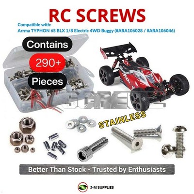 RCScrewZ Stainless Screw Kit arrm008 for ARRMA TYPHON 6S 1/8 BLX AR106028 | KIT