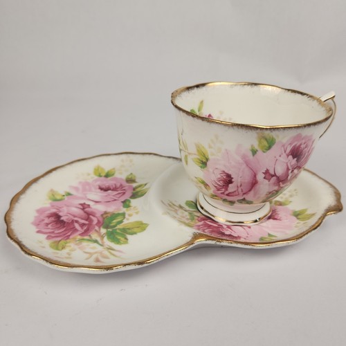 Royal Albert American Beauty Tea Cup Snack Plate - Picture 1 of 12