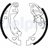 Delphi Bremsbackensatz LS1682 Passend FüR Fiat Lancia