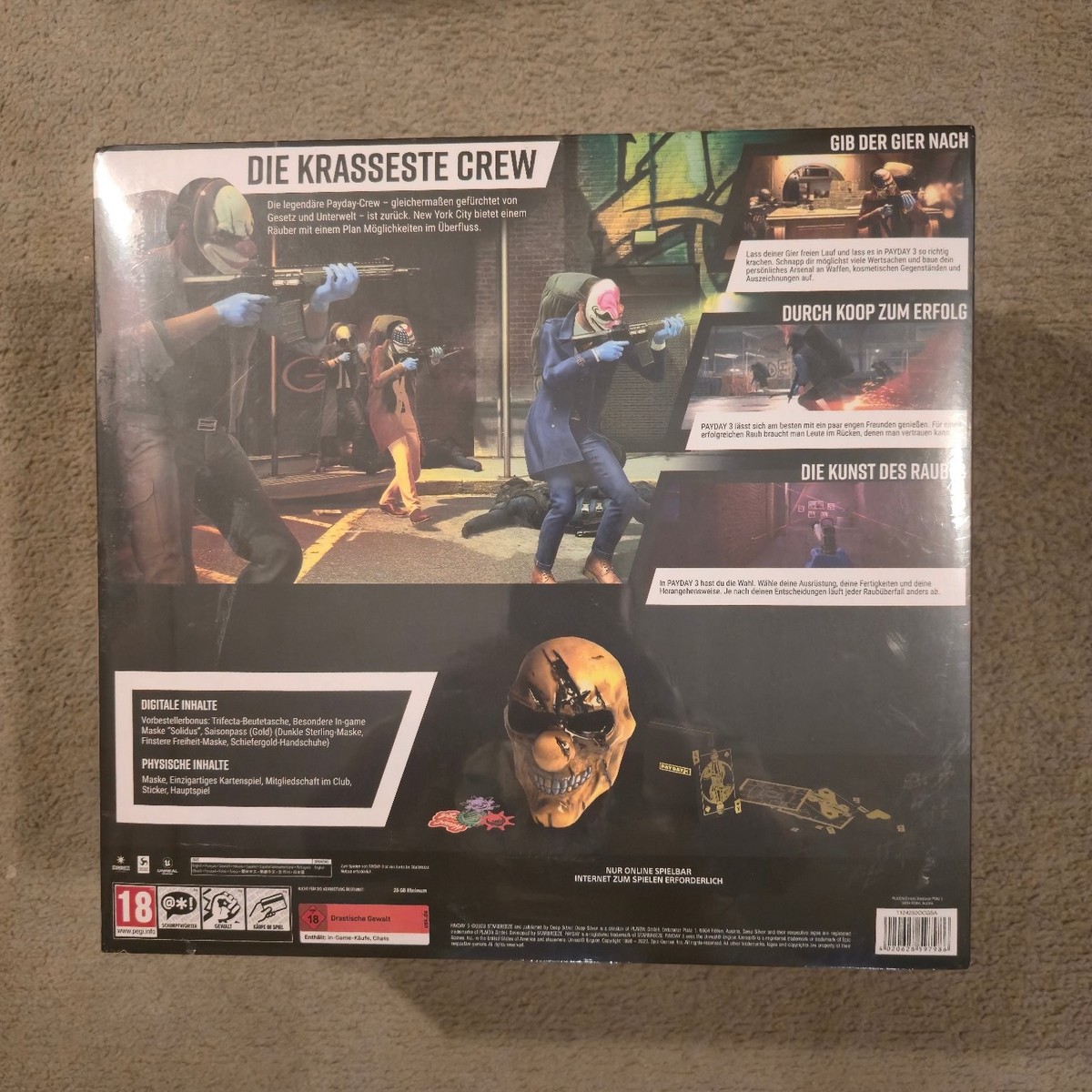 Payday 3 Collector Edition PS5 Video Game Multiplayer Heist | eBay