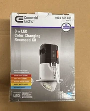 Commercial Electric 1-Pack 3" LED Gimbal Recessed Downlight 2700K-5000K WHITE