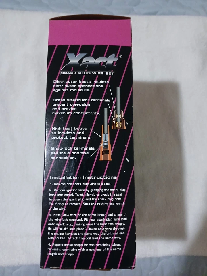 Nissan 240sx S13 replacement Xact Ehanced Silicone Spark Plug Wire Set.  - Image 2 of 4