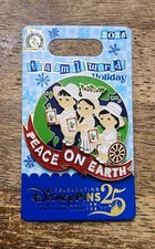 2025 Disney Parks Its A Small World Peace On Earth Holiday Pin Limited Edition.
