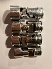 Snap On 3/8" Drive 6pt SAE Flank Drive Shallow Universal Socket, set of 4